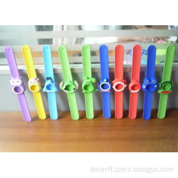 Blue Silicone Slap Jelly Wrist Rubber Watch Straps For Kids